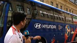 اتوبوس تیم ملی آماده اعزام بازیکنان به ورزشگاه