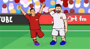 انیمیشن طنز از بازی ایران و اسپانیا