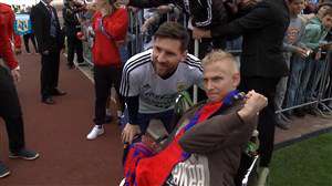 تمرین تیم‌ملی آرژانتین در میان هواداران