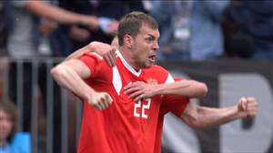 گل سوم روسیه به عربستان (آرتم زیوبا)