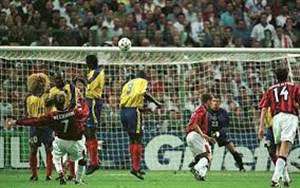 نوستالژی دیدار انگلیس - کلمبیا