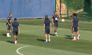 تمرین آماده‌سازی برزیل برای بازی سوم در جام‌جهانی