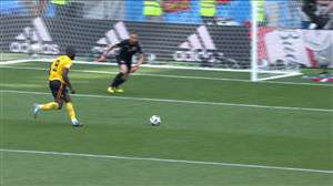 گل سوم بلژیک به تونس (دبل لوکاکو)