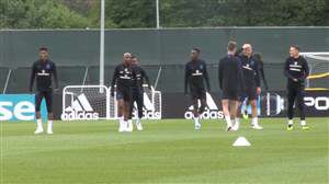 تمرین آماده‌سازی تیم انگلیس برای بازی با بلژیک