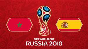 خلاصه بازی اسپانیا 2 - مراکش 2 (جام جهانی روسیه)