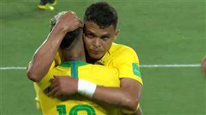 گل دوم برزیل به صربستان (سیلوا)