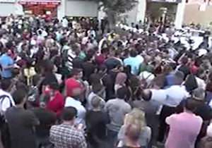 تظاهرات در رام الله در حمایت از نوار غزه