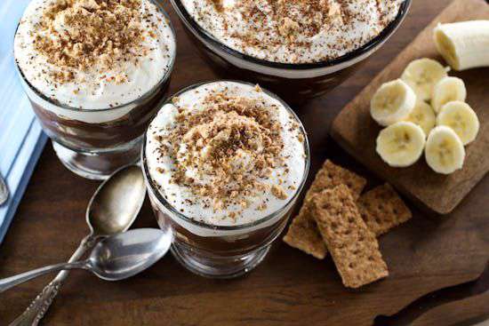 صبحانه/ پودینگ نان موزی شکلاتی