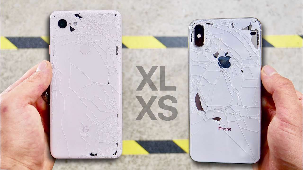 تست سقوط پیکسل 3XL با آیفون XS Max
