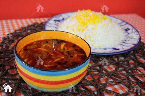 خورشت خلال بادام؛ غذای محلی کرمانشاه