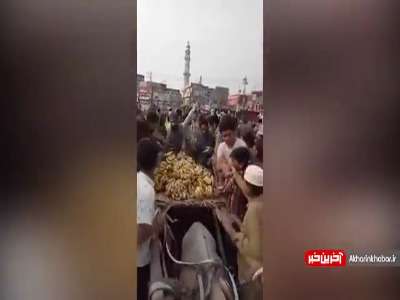 غارتِ گاری دستفروش جلوی چشمانش