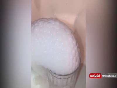 وقتی یخ خشک و یک قطره ماده شوینده شگفتی ساز می شوند