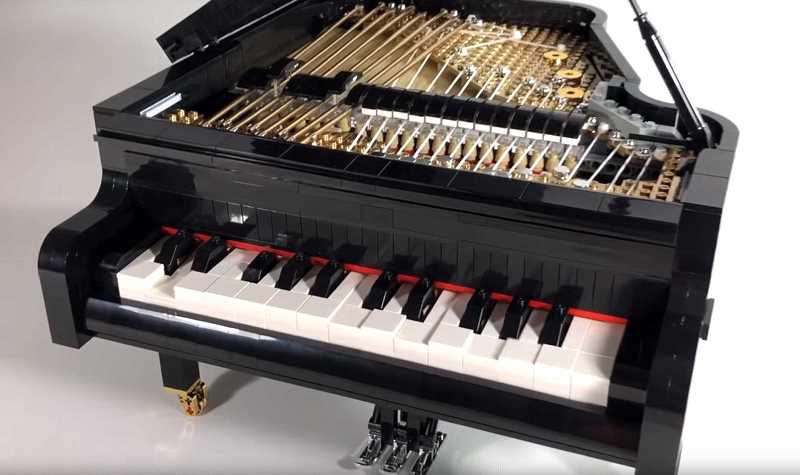 این پیانوی ساخته شده با لگو آهنگ می‌نوازد!