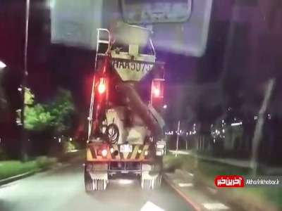 بی احتیاطی مرگبار زن موتور سوار