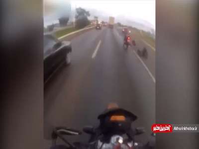 بدشانس ترین موتور سوار دنیا !