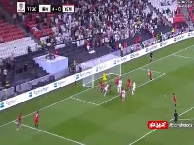 گل پنجم ایران توسط سامان قدوس