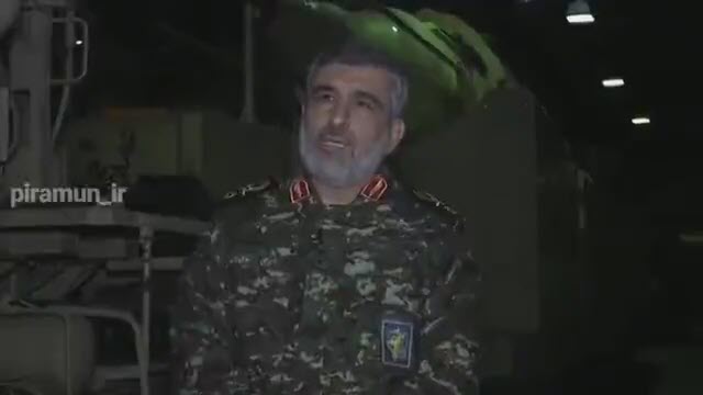 سردار حاجی زاده قبل از عملیات حمله به پایگاه آمریکایی عین‌الاسد