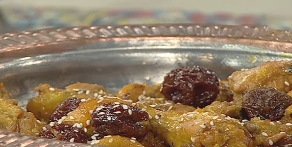 طاجین مرغ و آلو