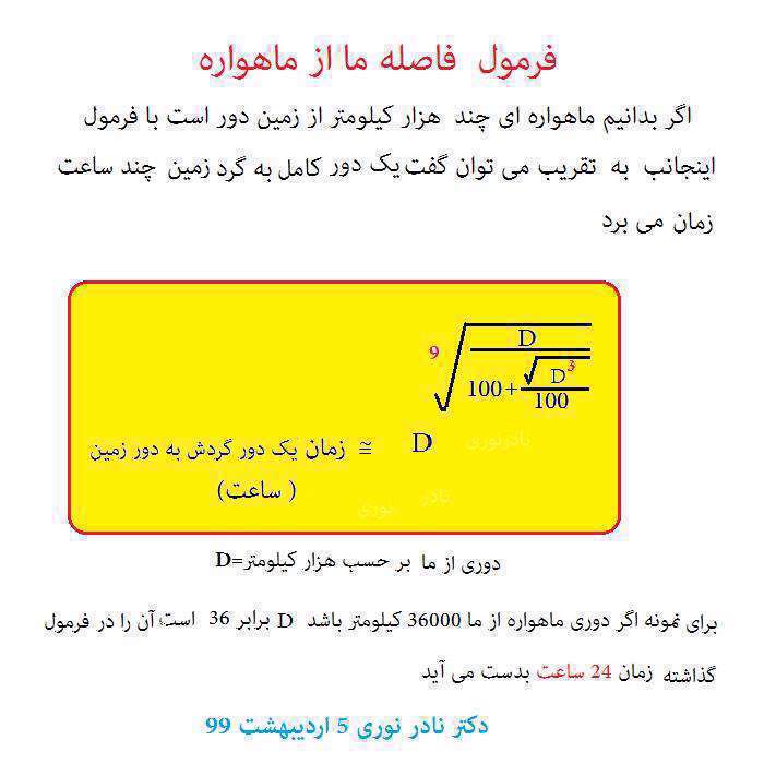 دکتر نادر نوری فاصله ماهواره 