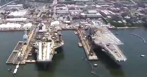 آتش سوزی ناو دیگر آمریکایی (ایالات منفجره) به گزارش نیوپورت نیوز