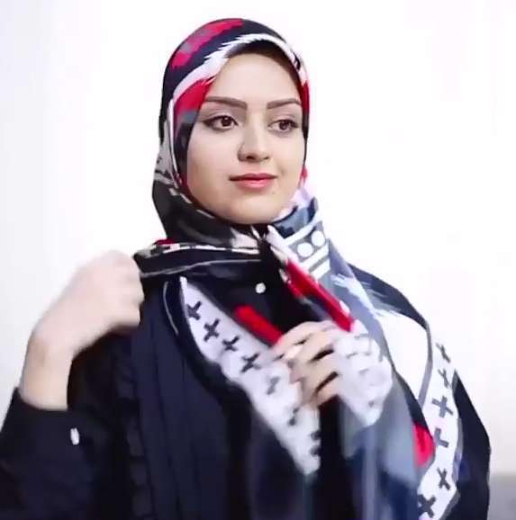 آموزش بستن شال قواره دار