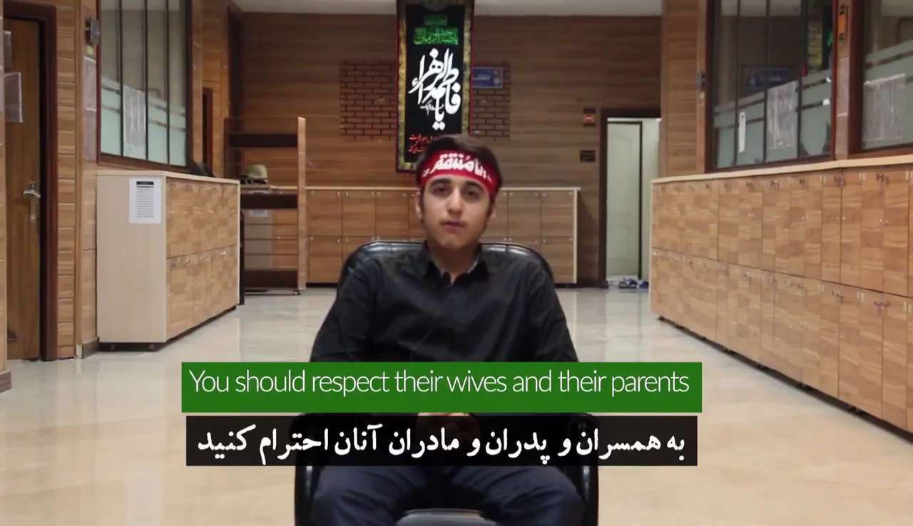 قرائت وصیتنامه سردار سلیمانی توسط دانش آموزان