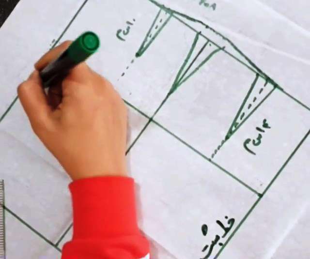 آموزش الگوی اولیه خیاطی 5