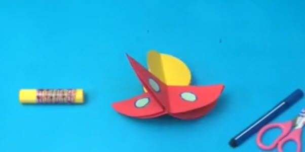 آموزش ساخت کاردستی قارچ با کاغذ رنگی