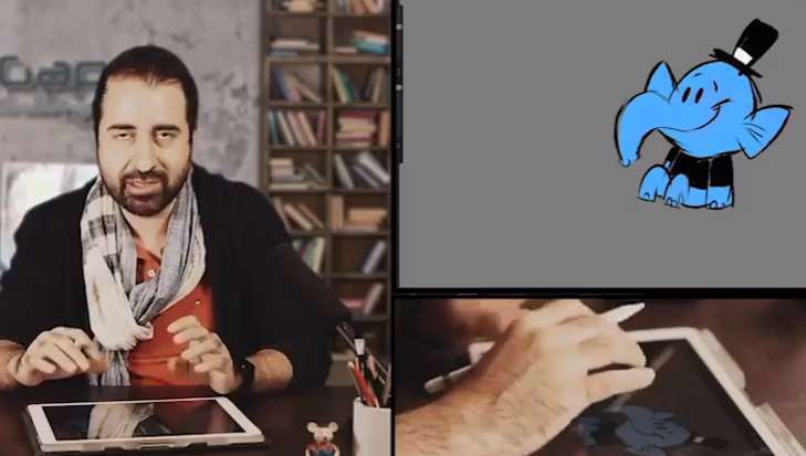 قسمت 5 از آموزش استیکر با تکنیک تصویرسازی توسط علی رادمند