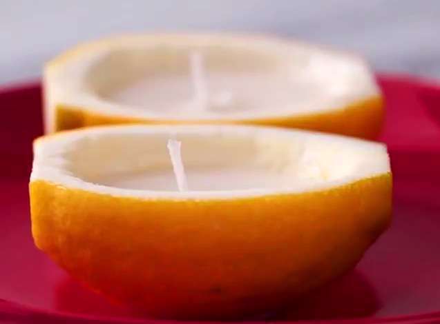 آموزش کاردستی جاشمعی معطر با پوست مرکبات