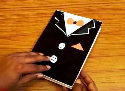 کارت پستال کاغذی طرح  پیراهن مردانه ویژه روز پدر