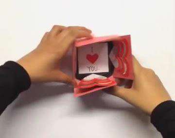 کاردستی جعبه کادو برای روز دختر