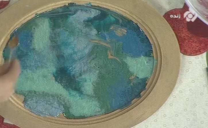 آموزش تکنیک ابر و باد با رزین