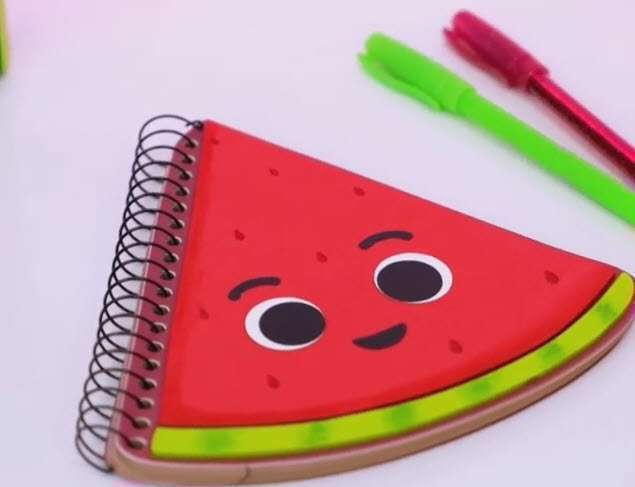 آموزش کاردستی دفترچه کودکانه با طرح هندوانه