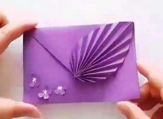 ساخت پاکت پول هدیه با طرح برچسته گل