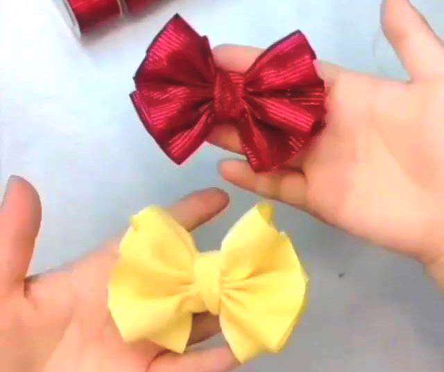 آموزش گیره سر پاپیونی با پارچه