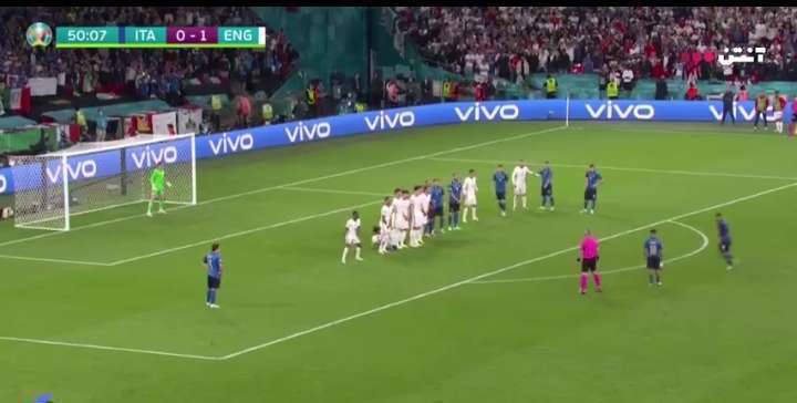 گل اول ایتالیا به انگلیس در فینال یورو