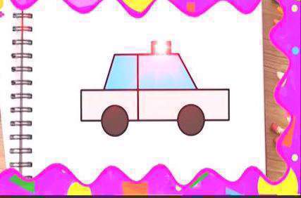 آموزش کاردستی ماشین پلیس با کاغذ رنگی