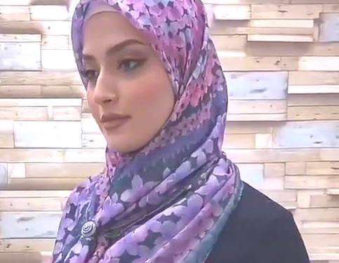 آموزش بستن روسری با حلقه