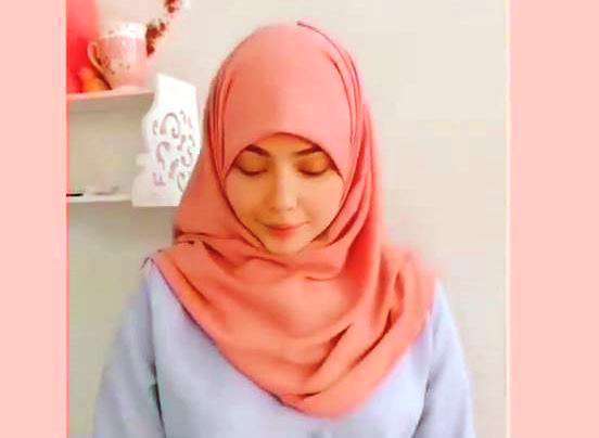 آموزش بستن شال مدل دار برای بیرون با سوزن