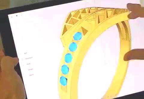 کلیپ جالب اجرای سه بعدی طراحی جواهرات