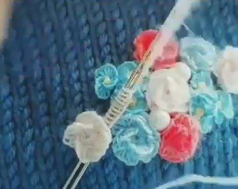 آموزش بافتنی؛ گلدوزی