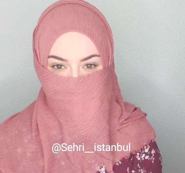 کلیپ آموزش بستن شال دخترانه با پوشیه صورت