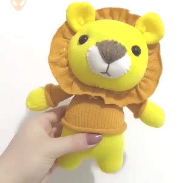 کلیپ آموزش کاردستی عروسک شیر با جوراب