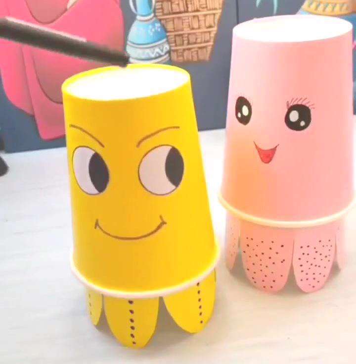 آموزش کاردستی کودکانه با لیوان کاغذی