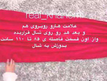 آموزش خیاطی هد گلدار شال