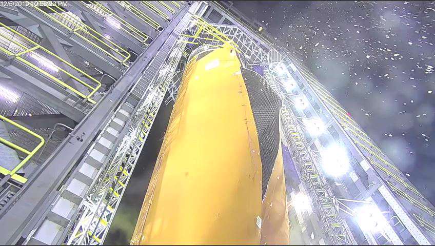 انفجار هدفمند مخزن سوخت موشک SLS ناسا