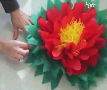آموزش گل کاغذی دیواری