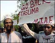 تسلیمہ نسرین کوفوری طورپر ہندوستان سے واپس بھیجاجائے