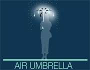 air umberela, چتری که هوا را می دمد